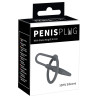 PENIS PLUG Plug Penis Silicone avec Anneau 5.5cm - Diamètre 8mm